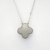 Van Cleef & Arpels Holiday 2020 Vintage Alhambra Guilloche White Gold diamond Necklace